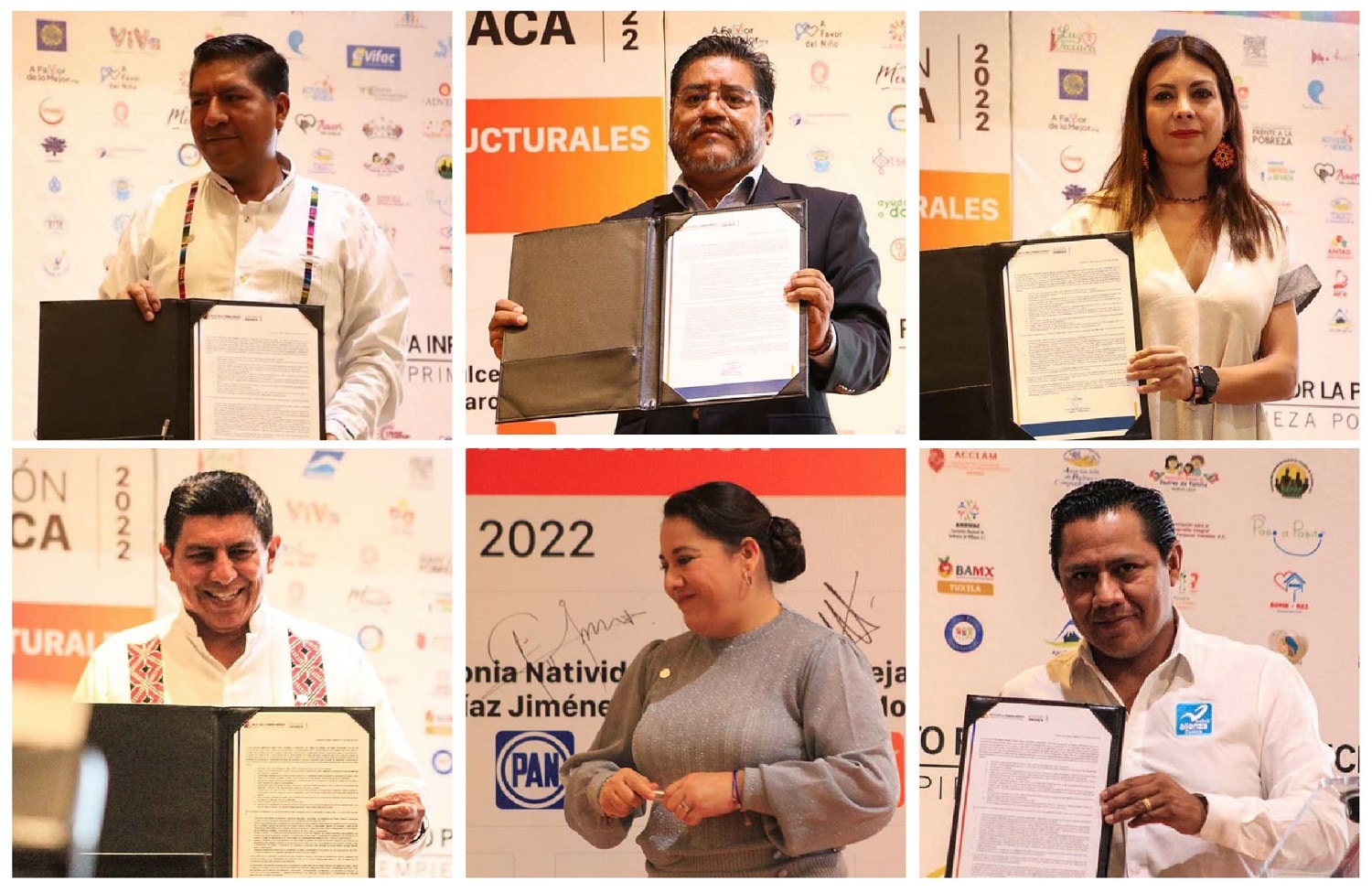 Firman Pacto por la Primera Infancia,  6 de 7 aspirantes a la gubernatura de Oaxaca