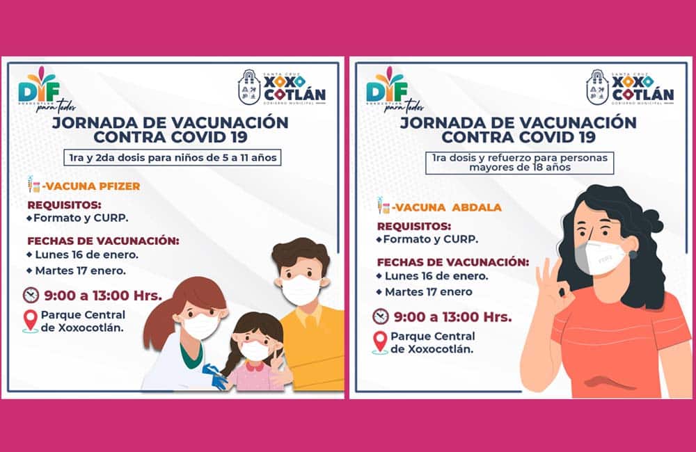 Regresa jornada de vacunación contra Covid-19 en Santa Cruz Xoxocotlán