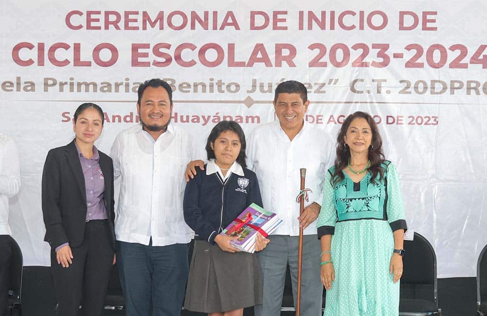 Inaugura Gobernador Salomón Jara Cruz ciclo escolar 2023 – 2024