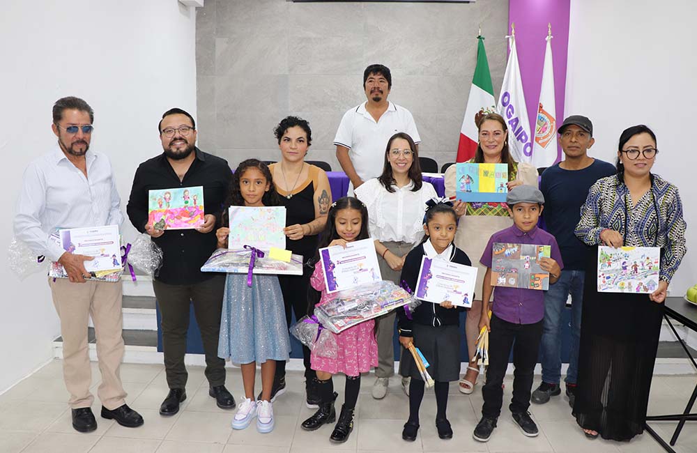 OGAIPO premia a ganadores del concurso de dibujo infantil Transparent-Arte