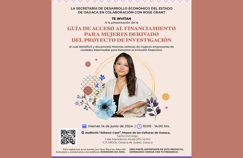 Invitan a encuentro sobre financiamiento para empresarias y emprendedoras de Oaxaca