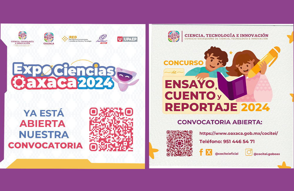 Invitan a ExpoCiencias Oaxaca y al Concurso de Ensayo, Cuento y Reportaje