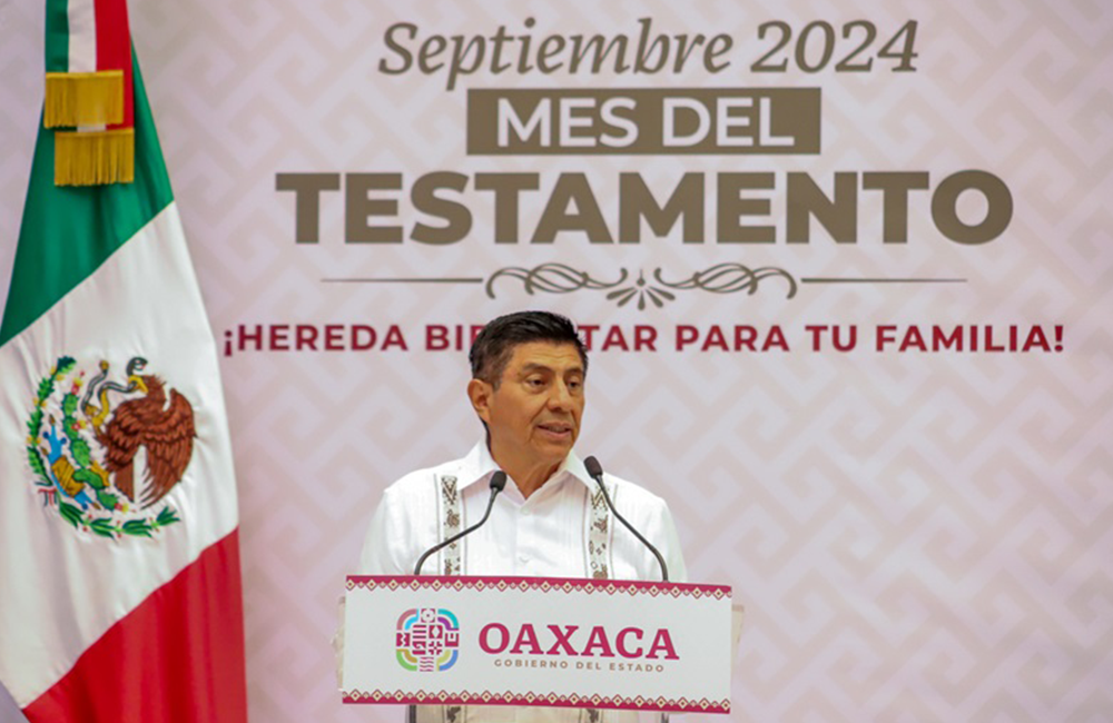 Inicia programa “Septiembre mes del Testamento” en Oaxaca