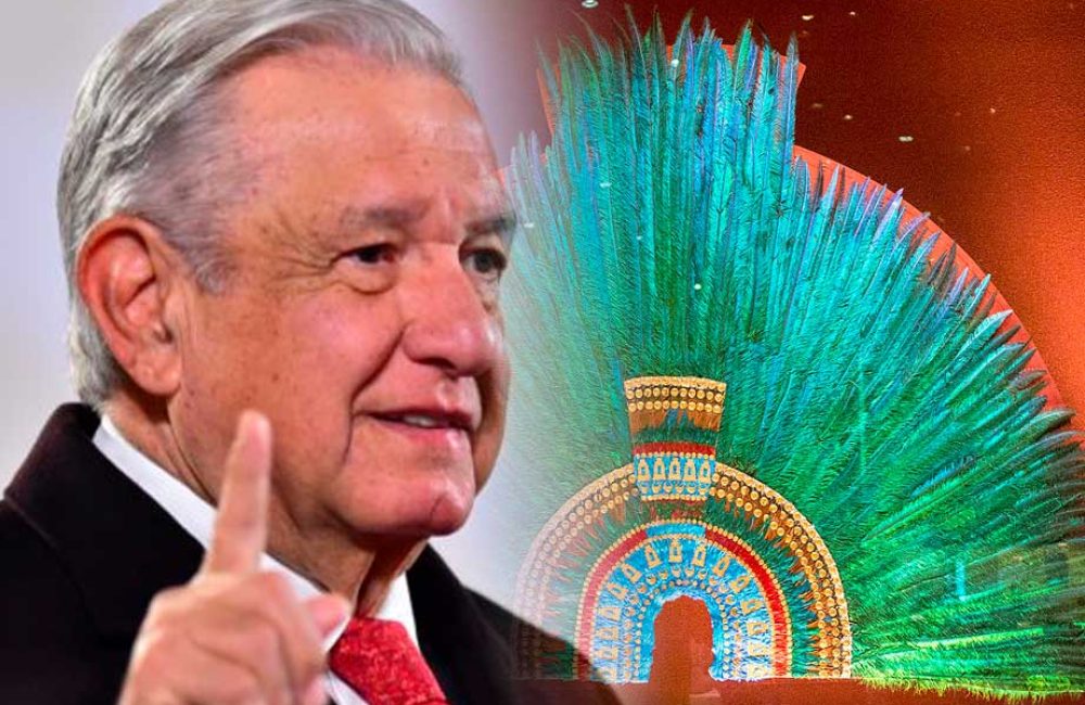 Acusa-AMLO-de-“egoísta”-a-Austria-por-no-prestar-el-Penacho-de-Moctezuma-para-exhibirlo