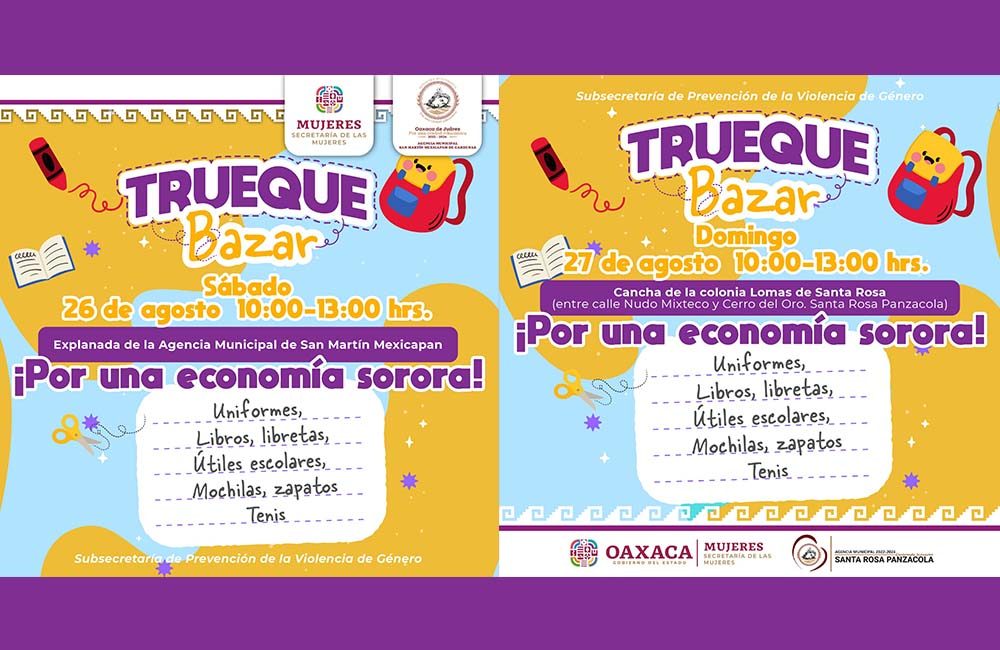 Trueque Bazar Secretaría de las Mujeres